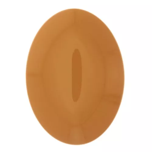 Cabujón ovalado de resina opaco 25x18 mm - Mostaza x1