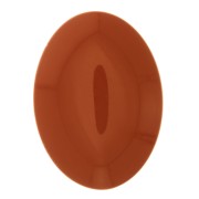 Cabujón ovalado de resina opaco 25x18 mm - Terracotta x1