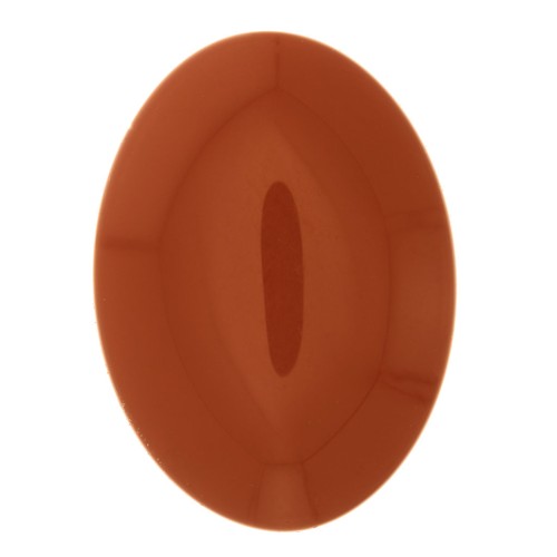 Cabujón ovalado de resina opaco 25x18 mm - Terracotta x1