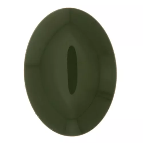 Cabujón ovalado de resina opaco 25x18 mm - Oliva x1