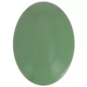 Cabujón ovalado de resina opaco 25x18 mm - Verde x1