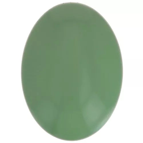 Cabujón ovalado de resina opaco 25x18 mm - Verde x1
