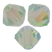 Tupis de Cristales de Preciosa 4 mm - MC Bead Rondell - Chrysolite AB 2x x30