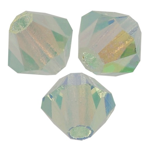 Tupis de Cristales de Preciosa 4 mm - MC Bead Rondell - Chrysolite AB 2x x30