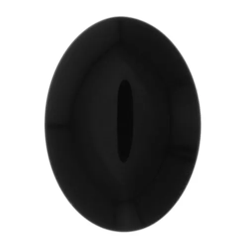 Cabujón ovalado de resina opaco 25x18 mm - Negro x1