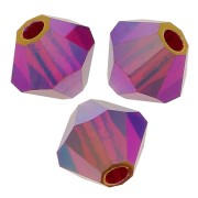 Tupis de Cristales de Preciosa 4 mm - MC Bead Rondell - Light Siam AB 2x x30