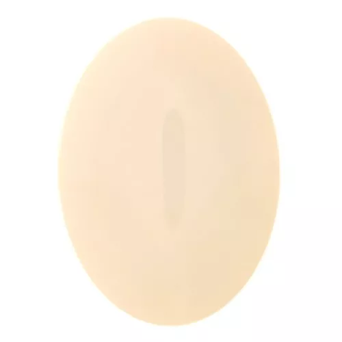 Cabujón ovalado de resina opaco 25x18 mm - Marfil x1