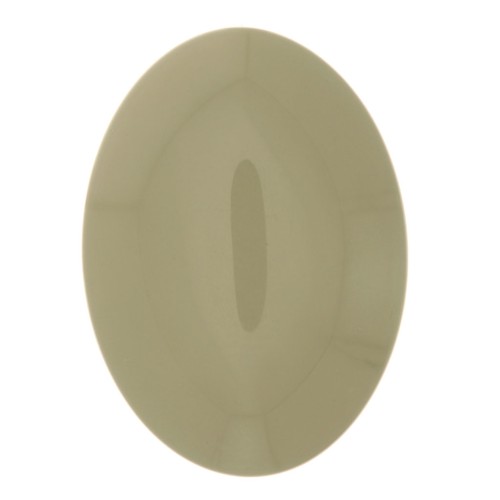 Cabujón ovalado de resina opaco 25x18 mm - Verde de gris x1