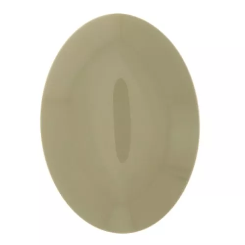 Cabujón ovalado de resina opaco 25x18 mm - Verde de gris x1