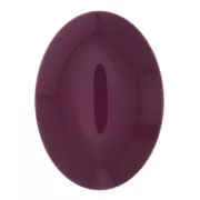 Cabujón ovalado de resina opaco 25x18 mm - Aubergine x1