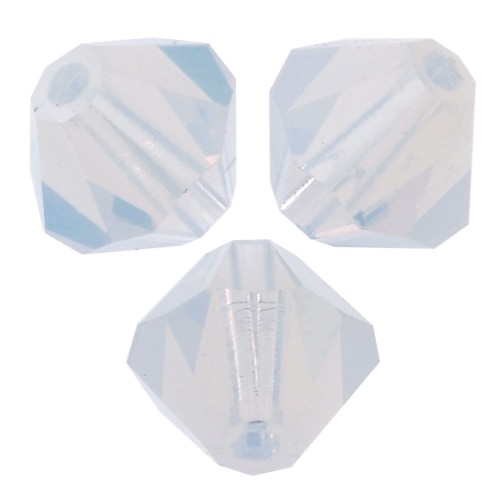 Tupis de Cristales de Preciosa 4 mm - MC Bead Rondell - White Opal x30