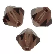 Tupis de Cristales de Preciosa 4 mm - MC Bead Rondell - Smoked Topaz x30