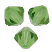 Tupis de Cristales de Preciosa 4 mm - MC Bead Rondell - Peridot x30