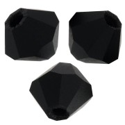 Tupis de Cristales de Preciosa 4 mm - MC Bead Rondell - Jet Matt x30|raw }}