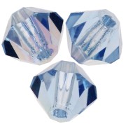 Tupis de Cristales de Preciosa 4 mm-MC Bead Rondell- Light Sapphire AB x30|raw }}