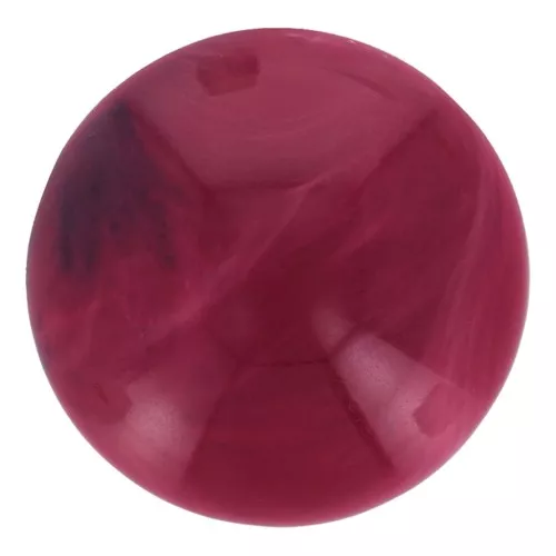 Cabujón redondo de 18 mm en resina opaca - Rojo jaspeado x1