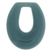 Colgante gota calada de resina 33x27 mm - Celadon x1|raw }}