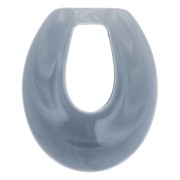 Colgante gota calada de resina 33x27 mm - Bleu gris marbré x1|raw }}