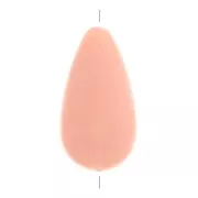 Perle poire en résine opaque 26x14 mm - Rose clair x1