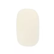 Perle rondelle en résine opaque 14x8 mm - Ecru x1