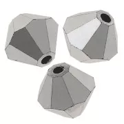 Tupis de Cristales de Preciosa 4 mm-MC Bead Rondell - Crystal Labrador Full x30