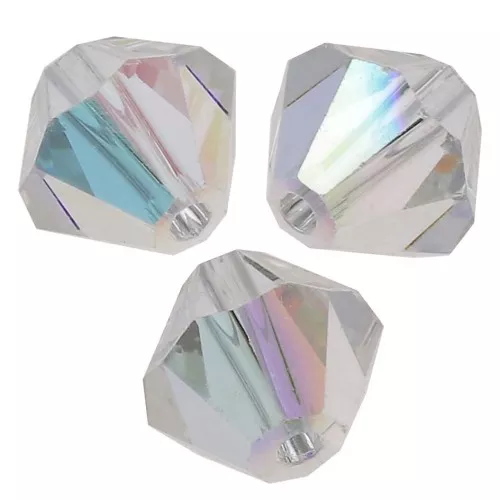 Tupis de Cristales de Preciosa 4 mm-MC Bead Rondell - Crystal AB x30