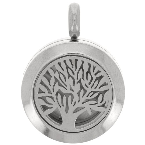 Medallón arbol de vida 20 mm difusor de perfume - Acero Inox 316L x1