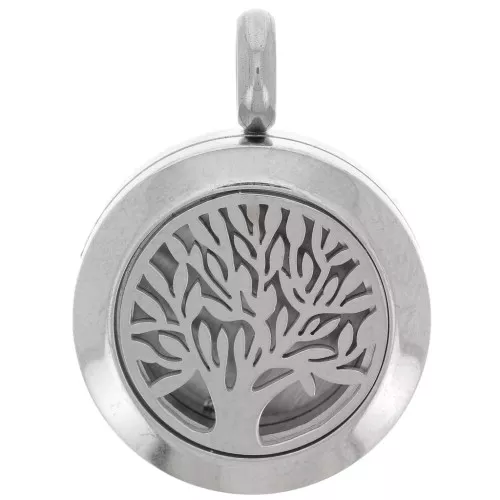 Medallón arbol de vida 20 mm difusor de perfume - Acero Inox 316L x1