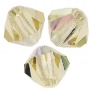 Tupis de Cristales de Preciosa 4 mm-MC Bead Rondell - Jonquil AB X30