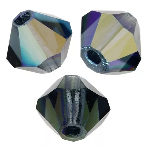 Tupis de Cristales de Preciosa 4 mm-MC Bead Rondell - Montana AB X30