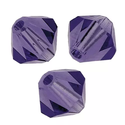 Tupis de Cristales de Preciosa 4 mm-MC Bead Rondell - Deep Tanzanite X30