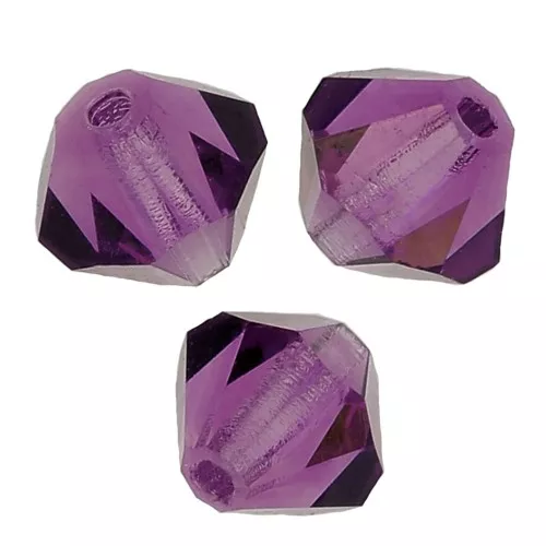 Tupis de Cristales de Preciosa 4 mm-MC Bead Rondell - Amethyst X30
