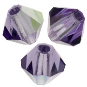 Tupis de Cristales de Preciosa 4 mm-MC Bead Rondell - Tanzanite AB X30