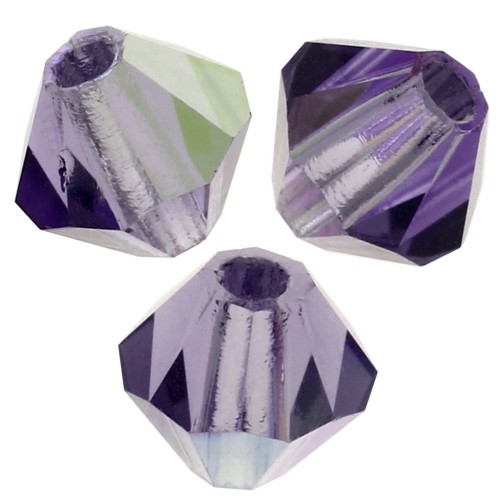 Tupis de Cristales de Preciosa 4 mm-MC Bead Rondell - Tanzanite AB X30