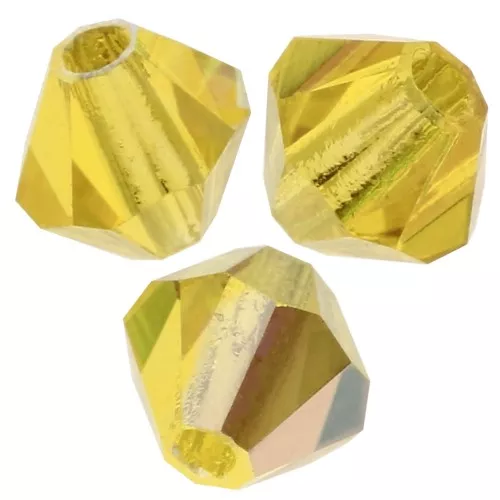 Tupis de Cristales de Preciosa 4 mm-MC Bead Rondell - Citrine AB X30