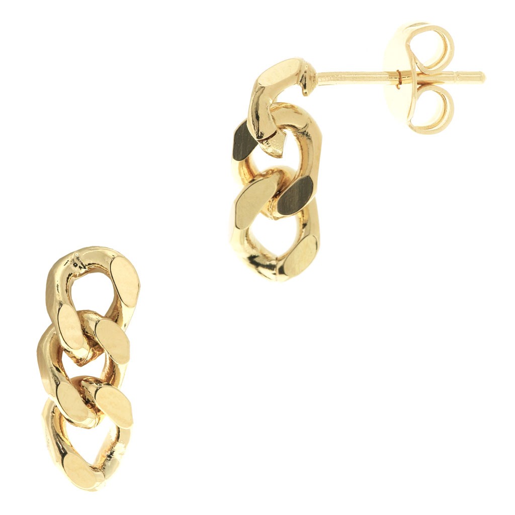 Ganchos pendientes pulsera 14x5 mm- Chapado Oro 3 micras x2 - Perles & Co