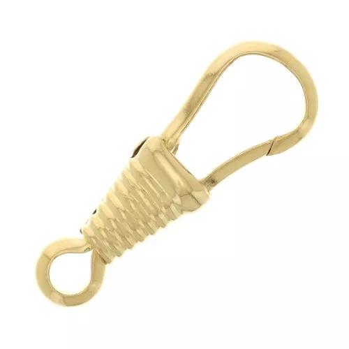 Cierre mosquetón 24.5 mm - Chapado de Oro 3 micras x1