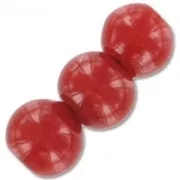 Redondas 8 mm Dark Red Coral x10