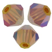 Tupis de Cristales de Preciosa 4 mm-MC Bead Rondell - Topaz AB 2x x30