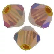 Tupis de Cristales de Preciosa 4 mm-MC Bead Rondell - Topaz AB 2x x30