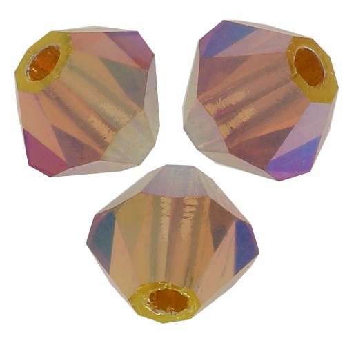 Tupis de Cristales de Preciosa 4 mm-MC Bead Rondell - Topaz AB 2x x30