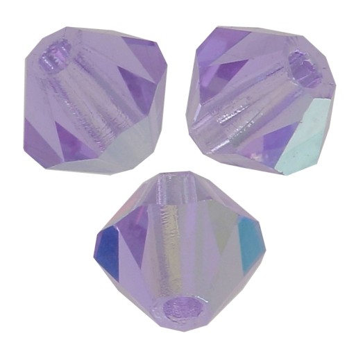 Tupis de Cristales de Preciosa 4 mm-MC Bead Rondell - Violet  AB  x30