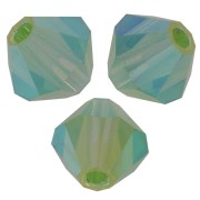Tupis de Cristales de Preciosa 4 mm-MC Bead Rondell - Peridot AB 2x x30|raw }}