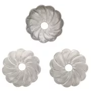 Casquillas filigranadas 7 mm - Acero inox 304 x10