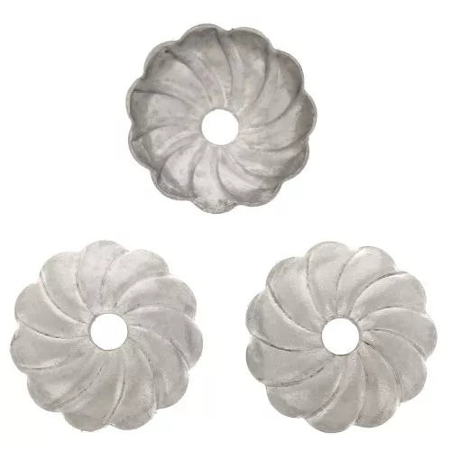 Casquillas filigranadas 7 mm - Acero inox 304 x10