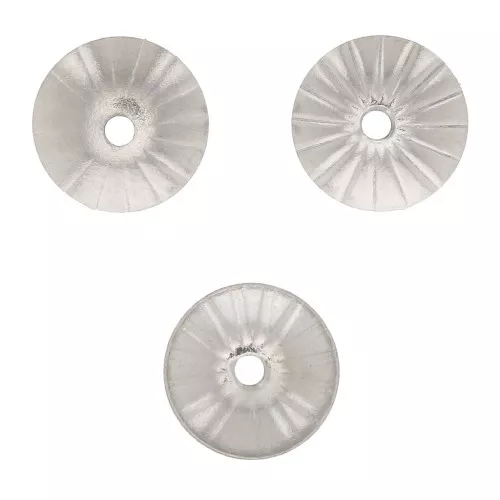 Casquillas con rayas 6 mm - Acero inox 304 x10