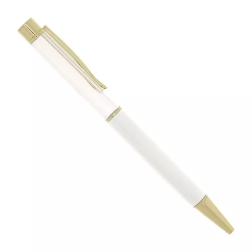 Lapiz para decorar con cuentas - resina - polimérica - Dorado - Blanc x1