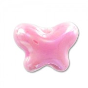 Mariposa de cerámica 12x15 mm Rose irisado x1|raw }}