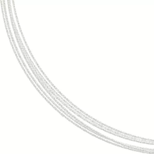 Hilo semi duro- recocción - de Plata 925 redondo diamantado 0.8 mm x2m
