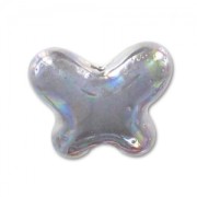 Mariposa de cerámica 12x15 mm Grís irisado x1|raw }}